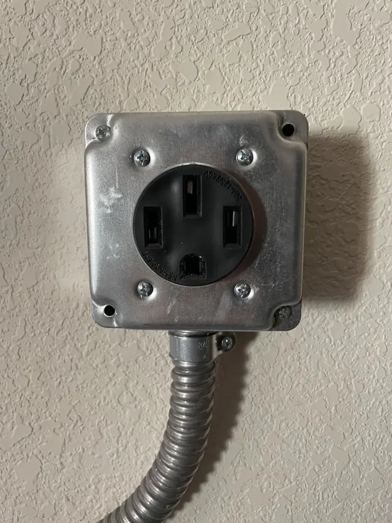NEMA 14-50 outlet installed for Smart Home Electrical in Yuma